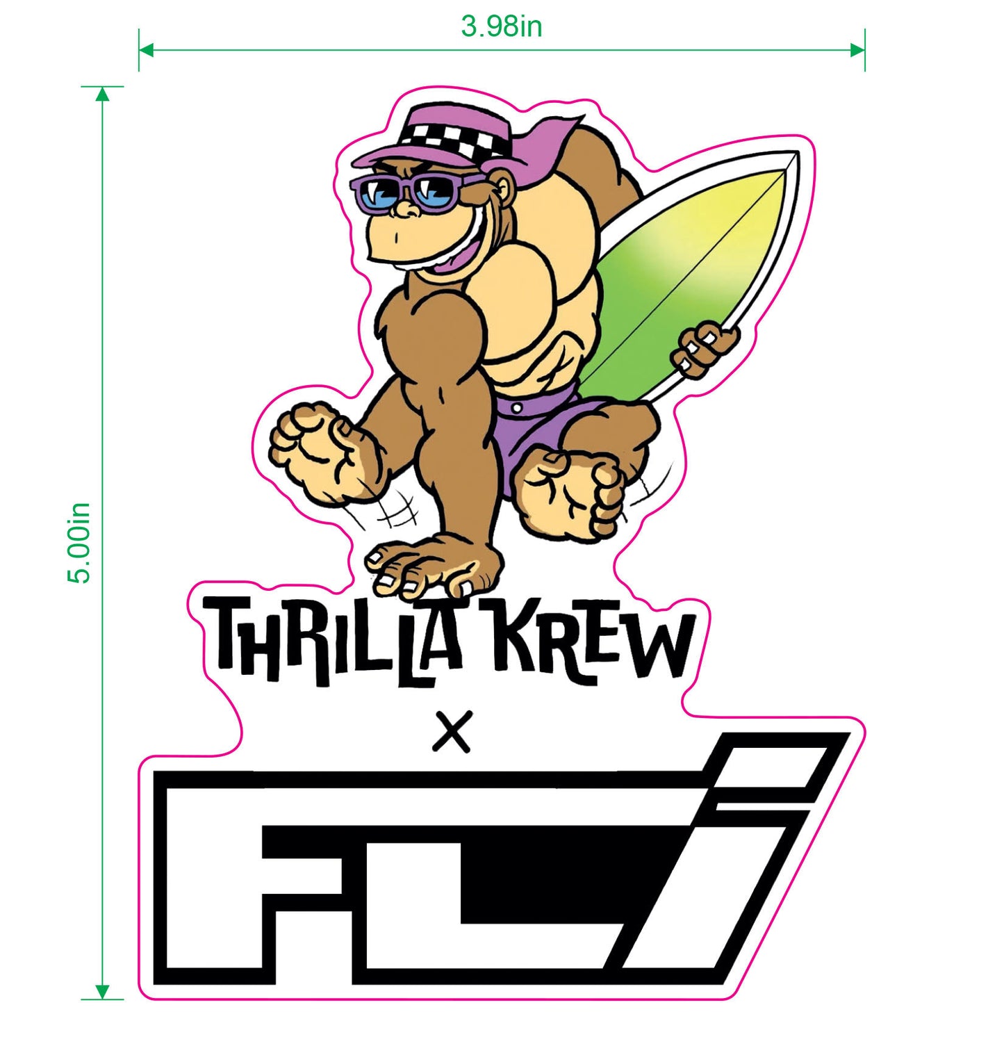 Santa Rosa's Fun Stickers: FLI "TK X FLI" Sticker